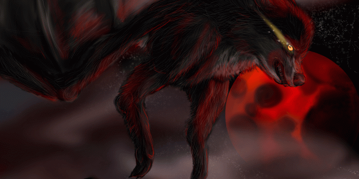 1600x1200 Demon Wolf Wallpaper