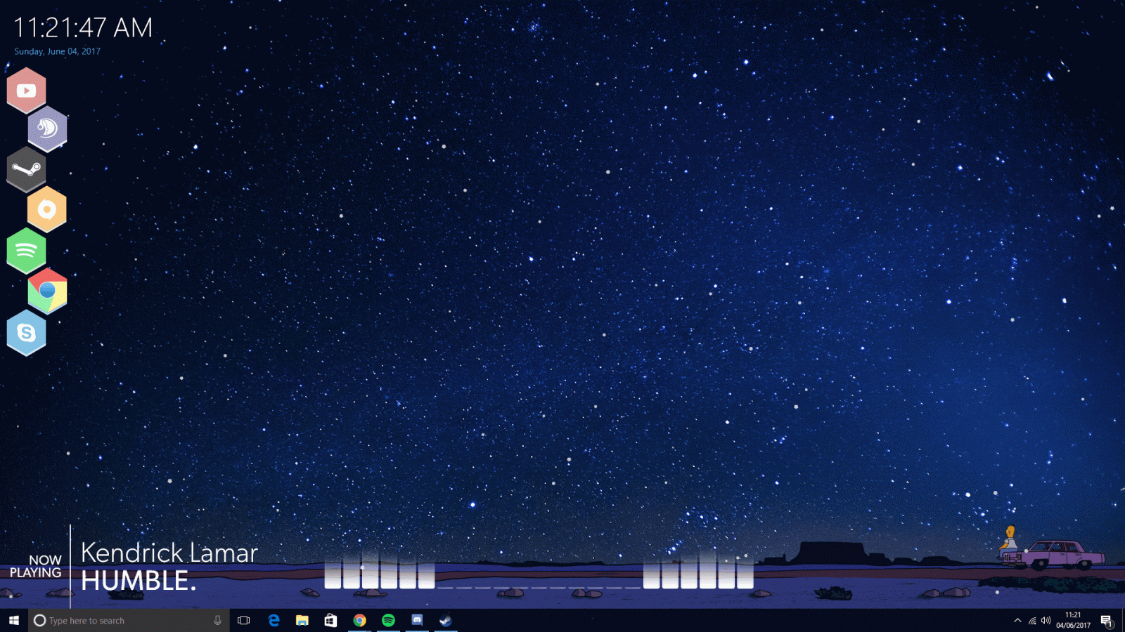 1920x1080 This is my desktop mixed with wallpaper engine for a moving