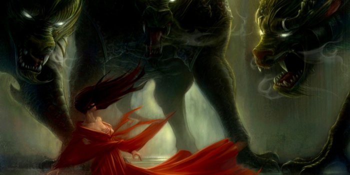 1596x1001 Dreamy Fantasy Fire Demon Artwork Wallpaper | Ucox Wallpapers