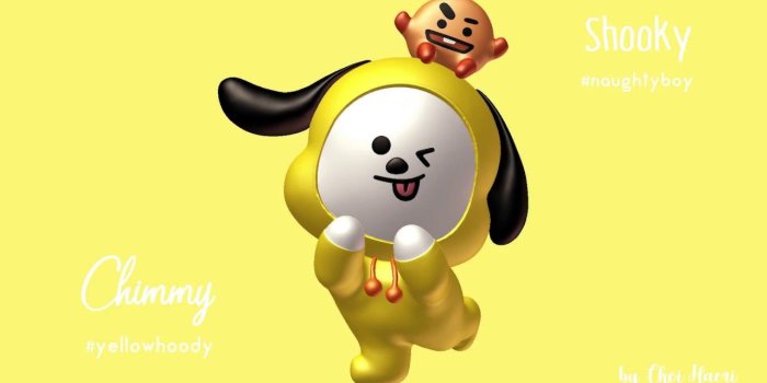 1280x720 [BT21] ~CHIMMY and SHOOKY 3D model~!