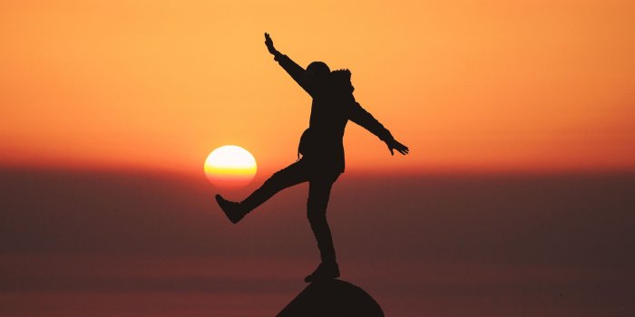 1920x1080 Download wallpaper 1920x1080 man, silhouette, sun, sunset full hd
