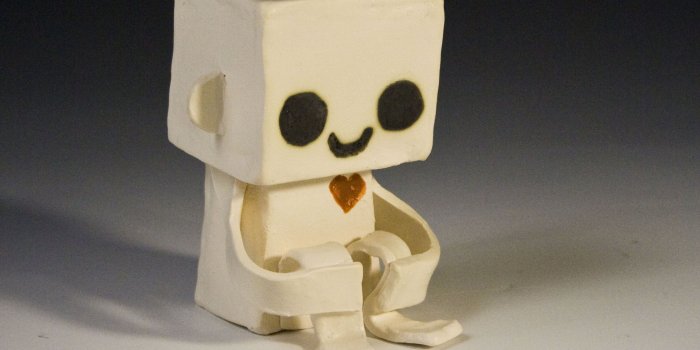 4096x6144 Cute Box Robot Wallpapers