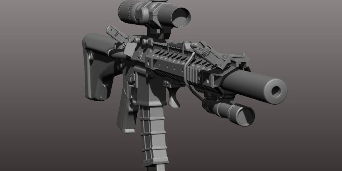 1600x900 ArtStation - AR-300 Blackout , A. Ric Druet