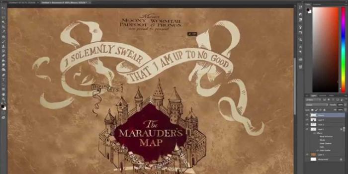 1280x720 Speed Art | Marauder's Map Wallpaper