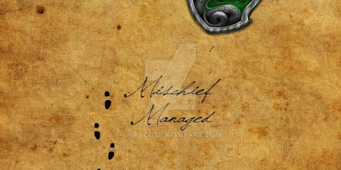 787x1015 Slytherin/Marauder's Map iPhone Design by RiaVeg