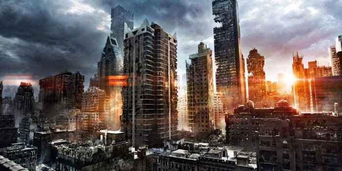 1680x1050 Destroyed City Backgrounds