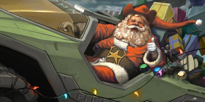 1920x1200 Santa-Warthog-Gamer-Christmas-Wallpaper - Epicpower Gaming