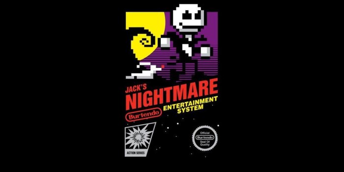 1280x800 Nightmare before christmas retro games nes game (1280x800, christmas