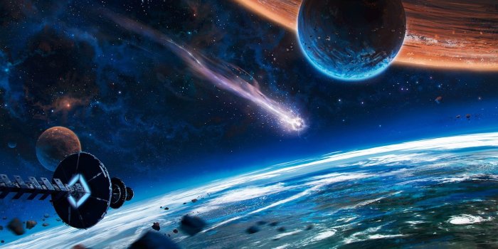 1920x1080 HD wallpaper: Blue comet in the universe | Wallpaper Flare