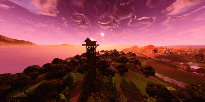 3840x2160 ART] 4k Lonely Lodge Wallpaper (made by me) : FortNiteBR