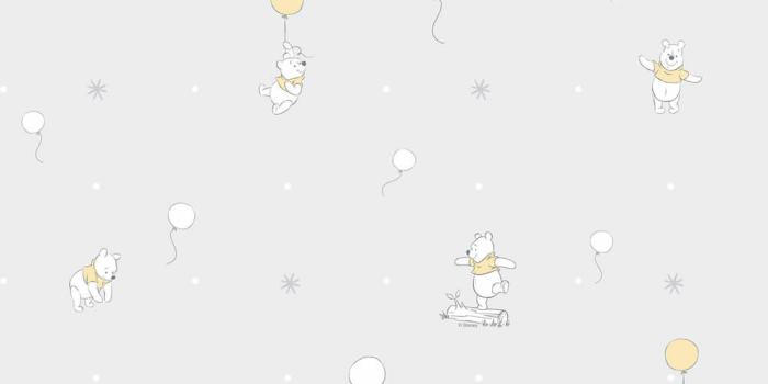 1000x1000 Disney Fantasy Deco Rasch Textil 23-P30213 Winnie Pooh grey paper