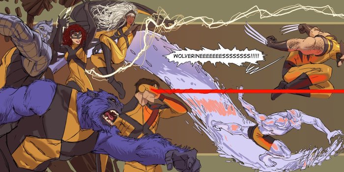 2560x1024 X-Men Marvel Wolverine Beast Cyclops Storm wallpaper | 2560x1024