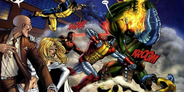 1332x850 Wallpaper battle, x-men, Wolverine, marvel, comic, comics, Emma