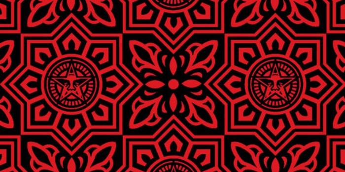 1080x1920 Obey red wallpaper by Shepard Fairey - Electric Objects