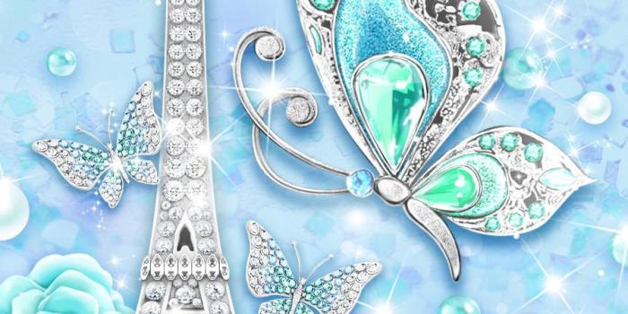 900x1152 Turquoise Diamond Butterfly Live Wallpaper for Android - APK Download