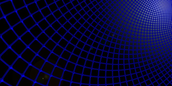 2560x1440 Download wallpaper 2560x1440 grid, blue, black, futuristic