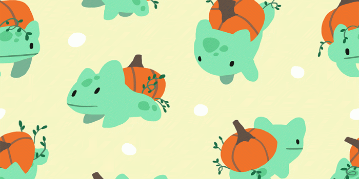 900x900 Pumpkin bulba pattern. Free to use! | !personal: aesthetic | Cute