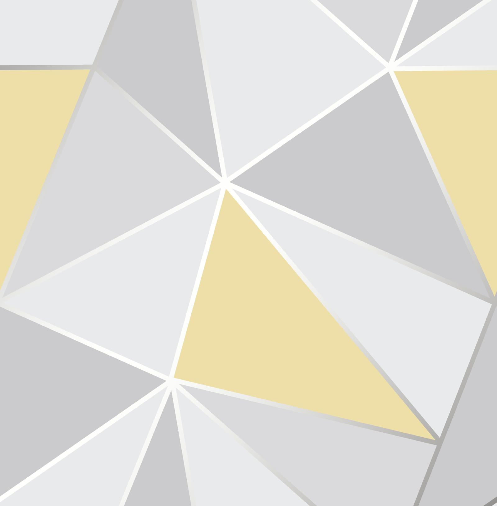 5207x5300 Details about Grey Yellow Geometric Wallpaper 3D Apex Triangle Modern  Futuristic Fine Decor