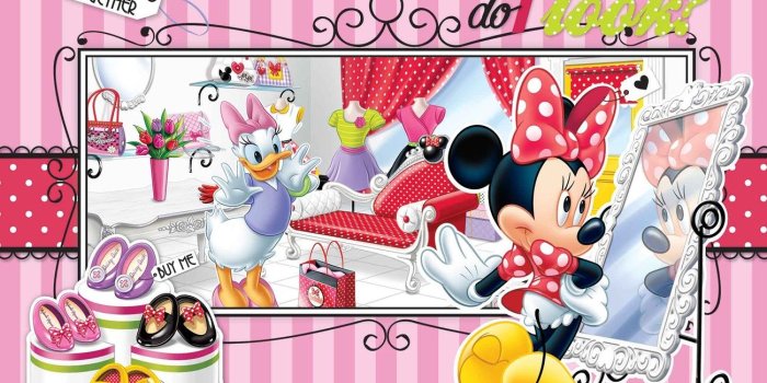 1300x913 Disney Minnie Mouse Daisy Duck Wall Paper Mural | Buy at Abposters.com