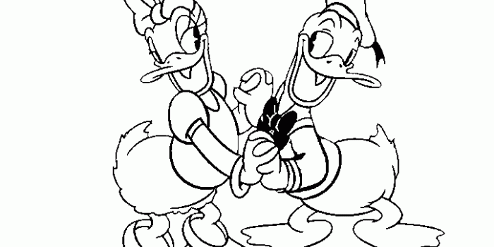 1446x1216 Donald And Daisy Duck Coloring picture, Donald And Daisy Duck