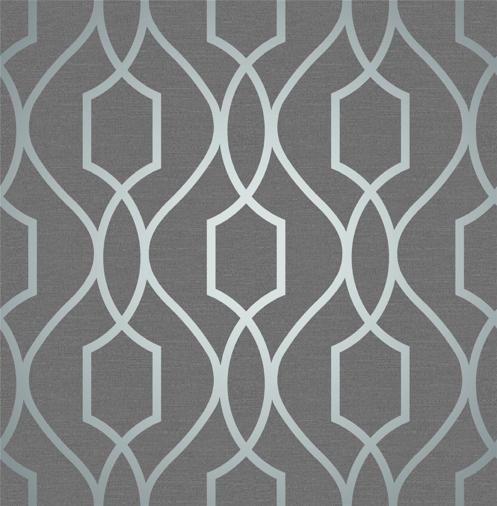 1768x1800 Details about Metallic Blue Geometric Wallpaper Shiny Slate Apex 3D Trellis  Modern Fine Decor