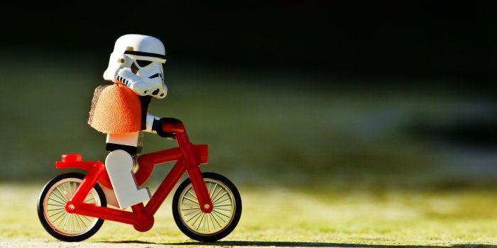 3439x2205 Stormtrooper on bicycle toy, Storm Troopers, LEGO Star Wars, toys HD
