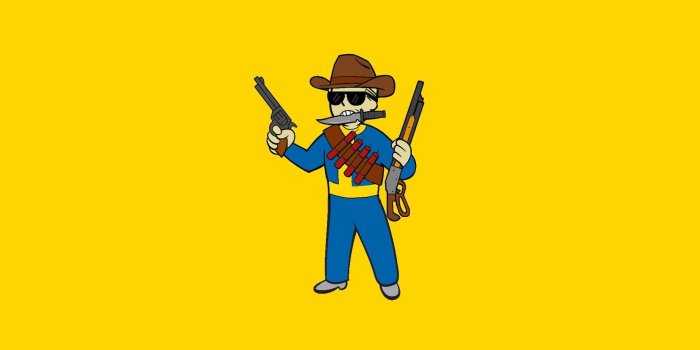 1920x1080 Vault Boy Cowboy Perk wallpaper (1920x1080) [I'll make colour