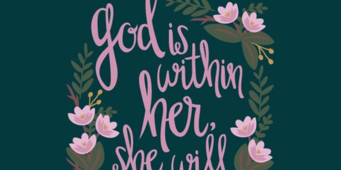 1082x1920 Memory Verse Wallpaper - Background God Is Within Her She Will Not