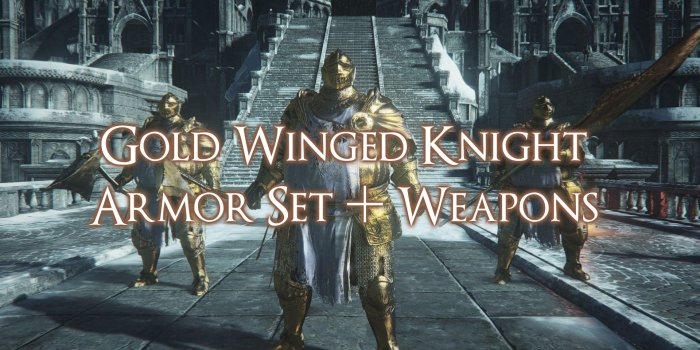 1920x1080 Golden Winged Knight Armor Set and Weapons at Dark Souls 3 Nexus