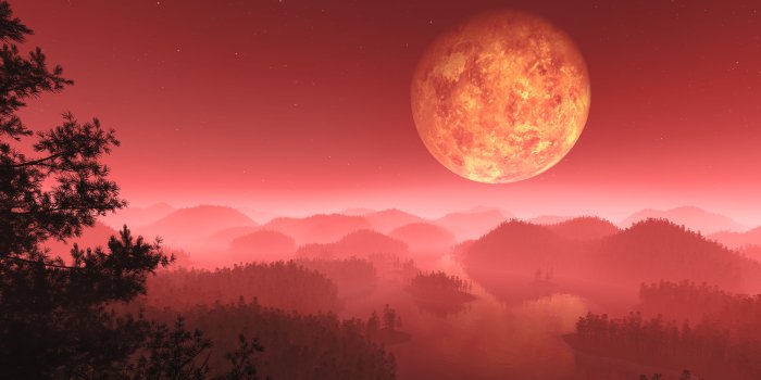 3200x1200 Visual Paradox Free 3D Wallpaper 'Crimson Mist' 3200x1200 dualscreen