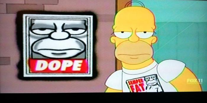 1024x768 Homer Simpson DOPE poster with Semper Fat t-shirt | Homer Si…