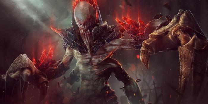 1332x850 Wallpaper game, monster, fang, evil, bones, hell, The Godlike images