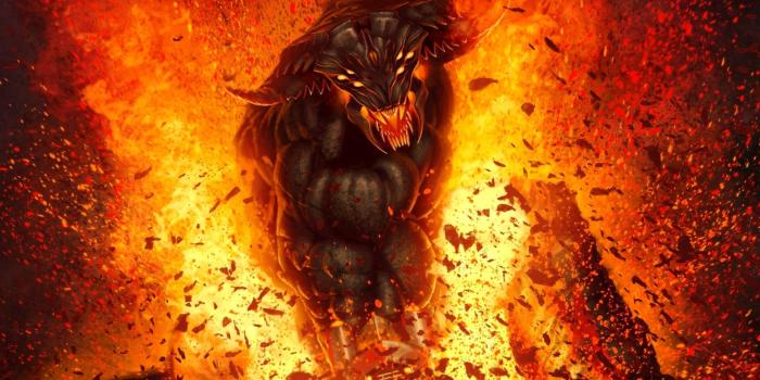 1920x1200 Dark horror fantasy fire demon hell evil art wallpaper | 1920x1200