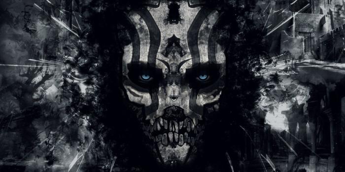 1332x850 Wallpaper death, darkness, skull, the demon, destruction, evil, the