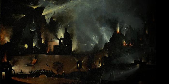 1244x700 Dark evil painting skeleton skull hell occult satanic g wallpaper