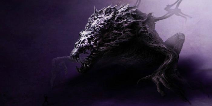 1332x850 Wallpaper darkness, monster, the demon, mouth, evil, Welcome to Hell