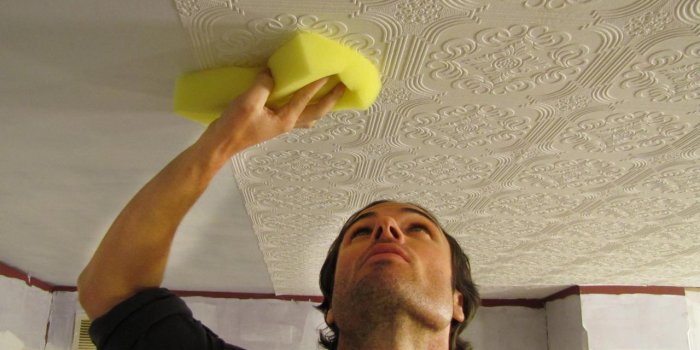 1280x960 How to Hang Wallpaper on a Ceiling | how-tos | DIY