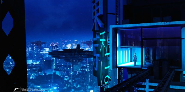 2560x1440 Artwork/Wallpaper for a track called Tokyo By Night : Cyberpunk