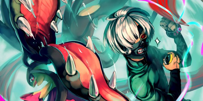1600x900 Ghoul, Art, Creative Arts, Cartoon, Tokyo Ghoul 16:9 HD+ Wallpaper