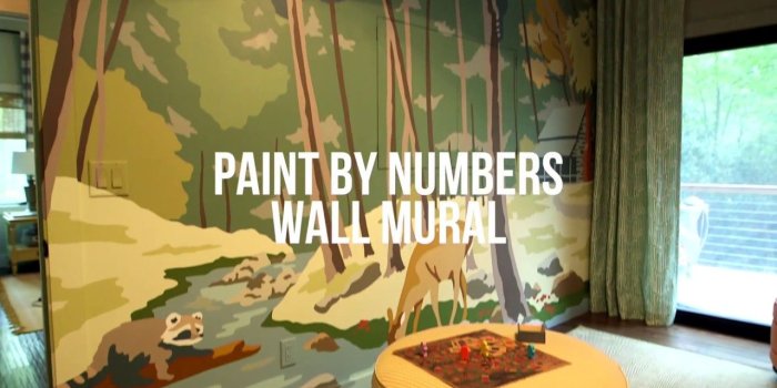 1280x720 Paint-by-Numbers Wall Mural - DIY Network