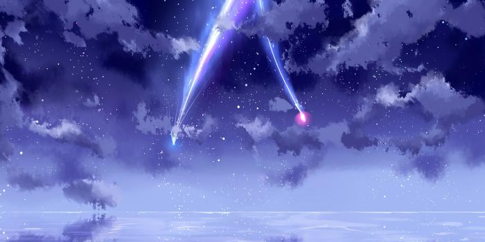 3840x2160 Wallpaper Your Name, beautiful sky, meteor, anime 3840x2160 UHD 4K