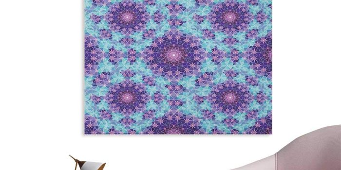 1000x1000 Amazon.com: Anzhutwelve Purple and Turquoise Photographic Wallpaper