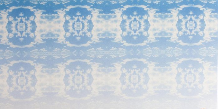 1200x1714 Cloud Rococo Ombre Wallpaper in Happy Blue by Identity Papers in