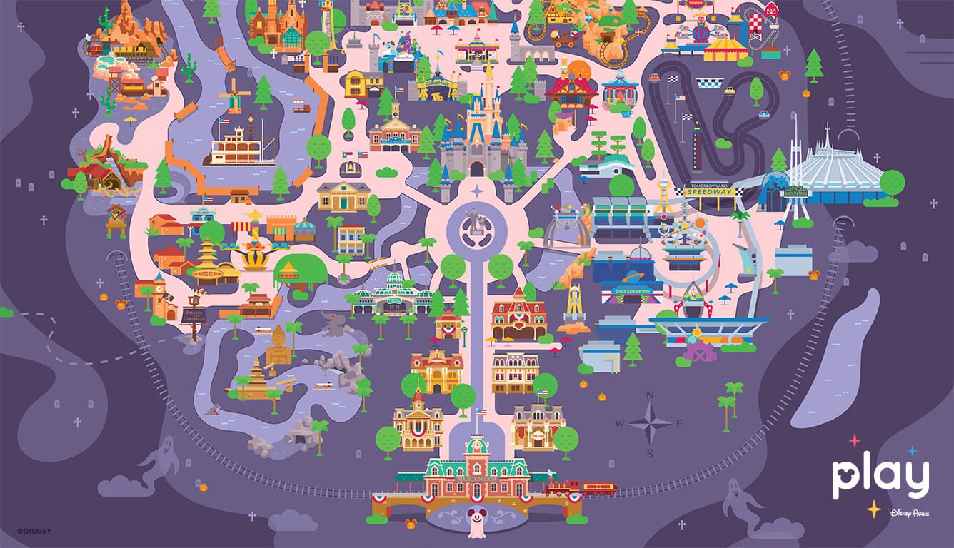 1336x768 Play Disney Parks Celebrates Halloween With New Wallpapers