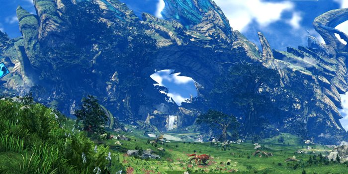 5120x1440 I made dual screen wallpaper : Xenoblade_Chronicles