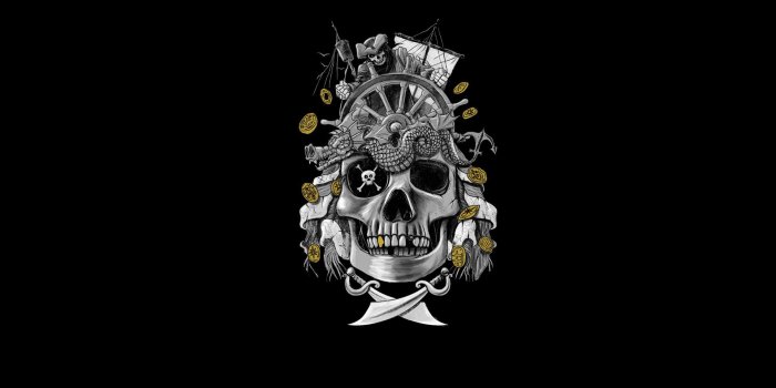 1920x1080 HD wallpaper: pirates, simple background, skull | Wallpaper Flare