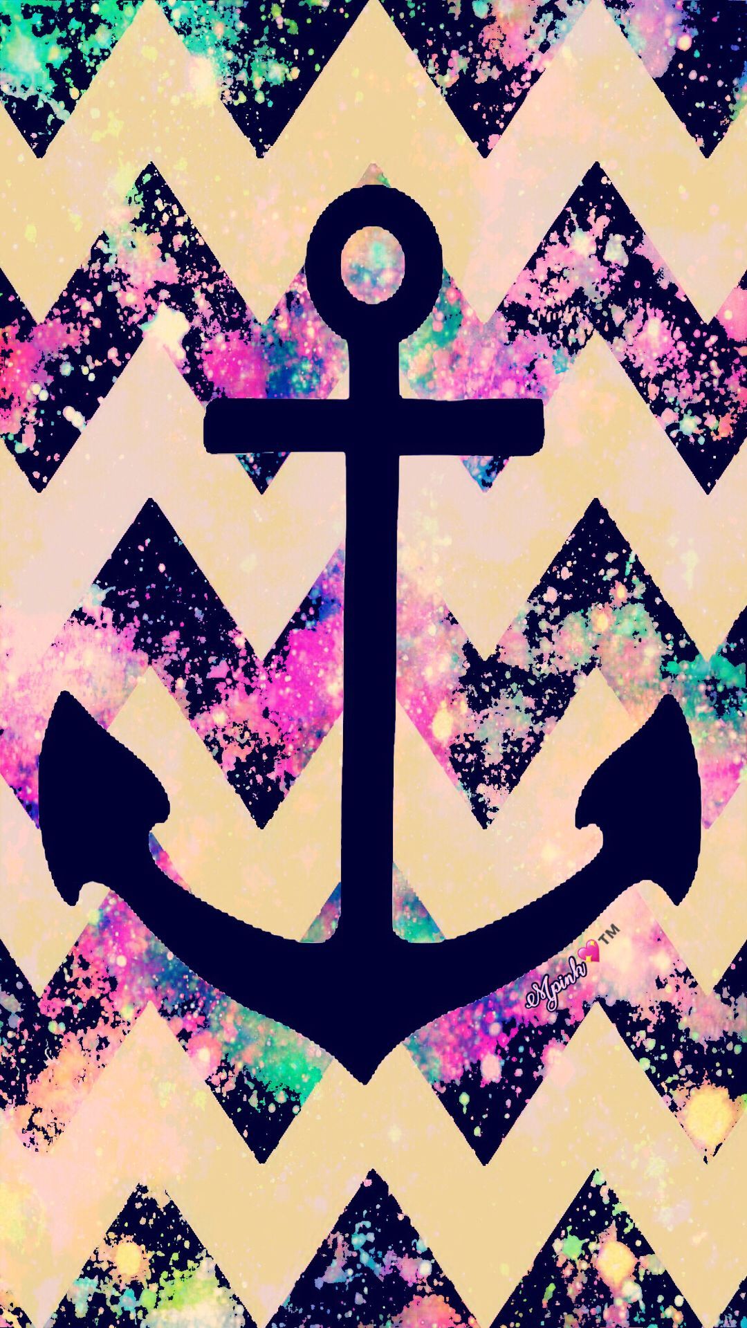 1080x1920 Anchor Chevron Grunge Galaxy Wallpaper #androidwallpaper
