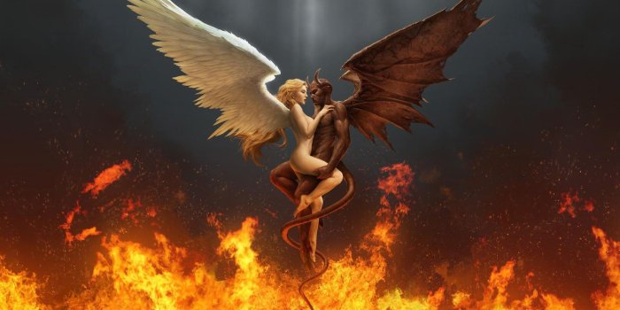 1920x1080 Scary Demon Wallpaper | Digital Art HD Fire Demon Angel