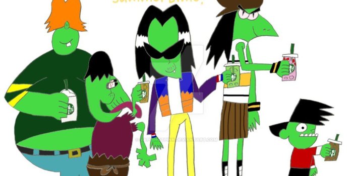 1019x784 Gangreen Gang and summertime Starbucks drinks by VapinHotPink on