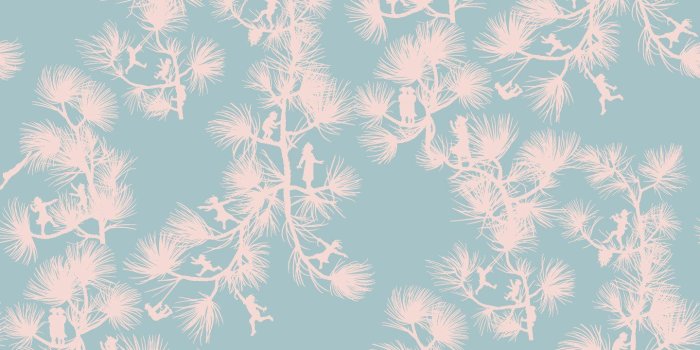 1440x1440 Fairy Forest - Baby Blue Wallpaper - MB BABY